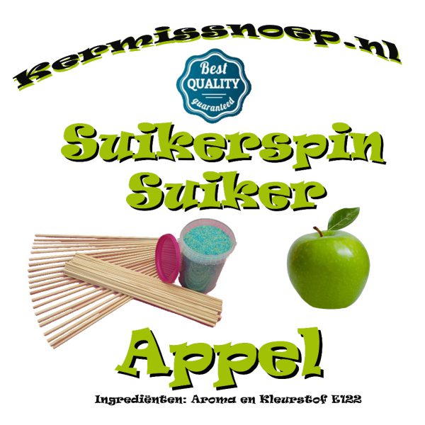 Suikerspin Pakket Appel - Afbeelding 2