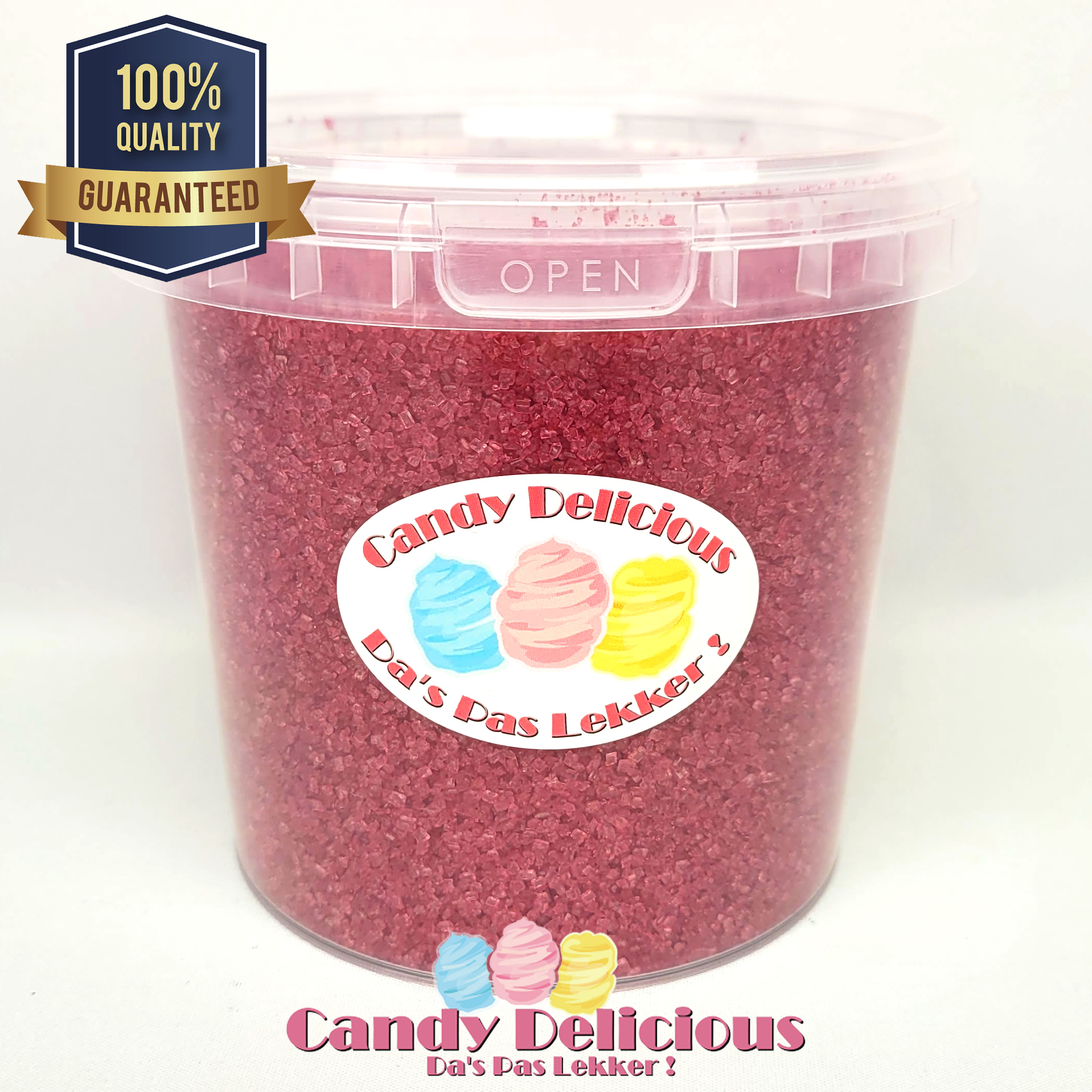 Uitvoeren Inwoner Verzorger Suikerspin Suiker Donker Roze 850gr | Candy Delicious