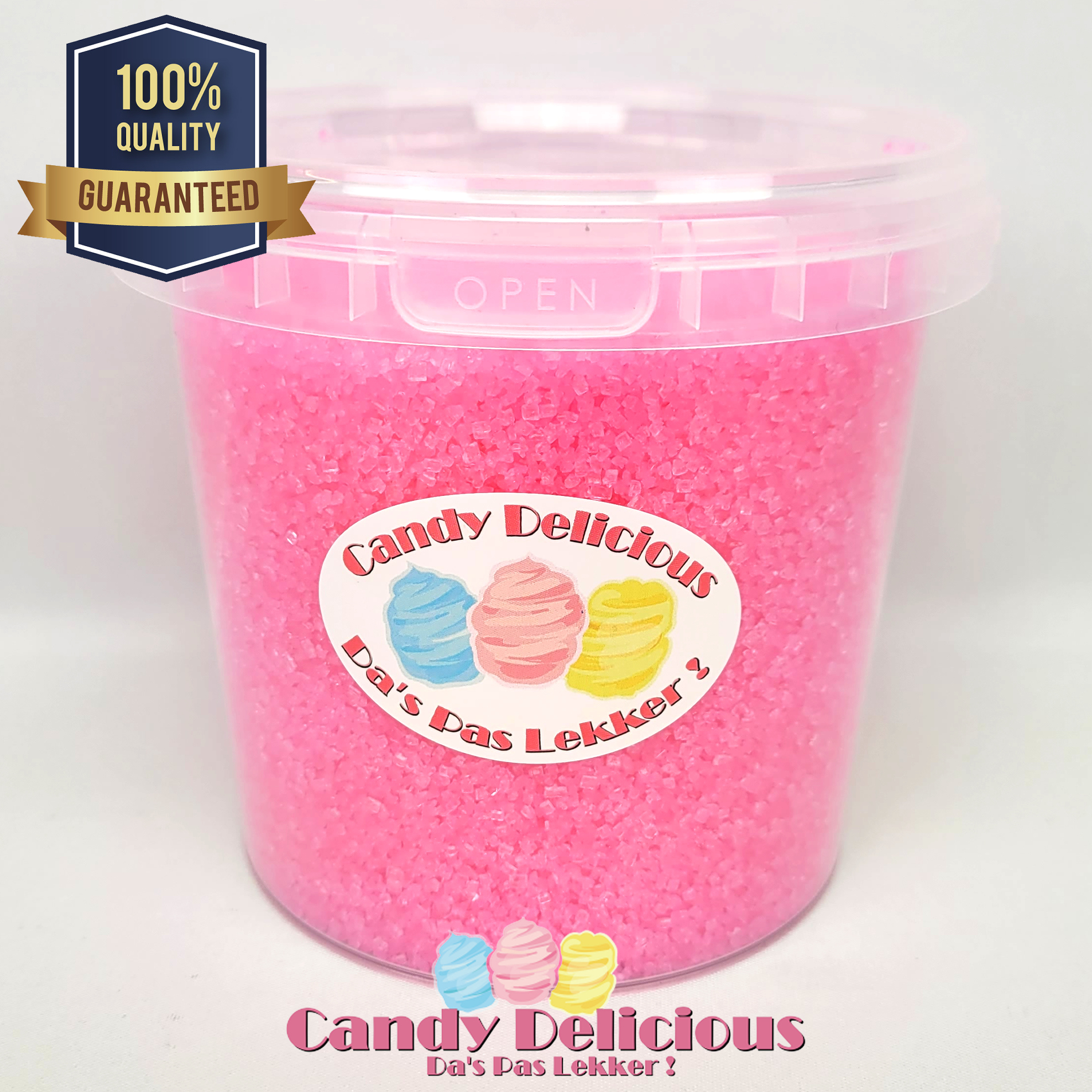 gokken Almachtig bevestig alstublieft Suikerspin Suiker Licht Roze 850gr | Candy Delicious