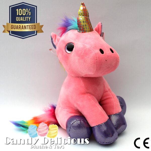 8720256361534 Unicorn Pluche Roze