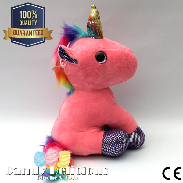 8720256361534 Unicorn Pluche Roze