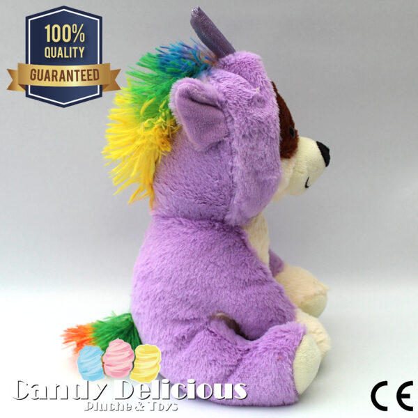 8720256361657 Hond Pluche Verkleed Unicorn