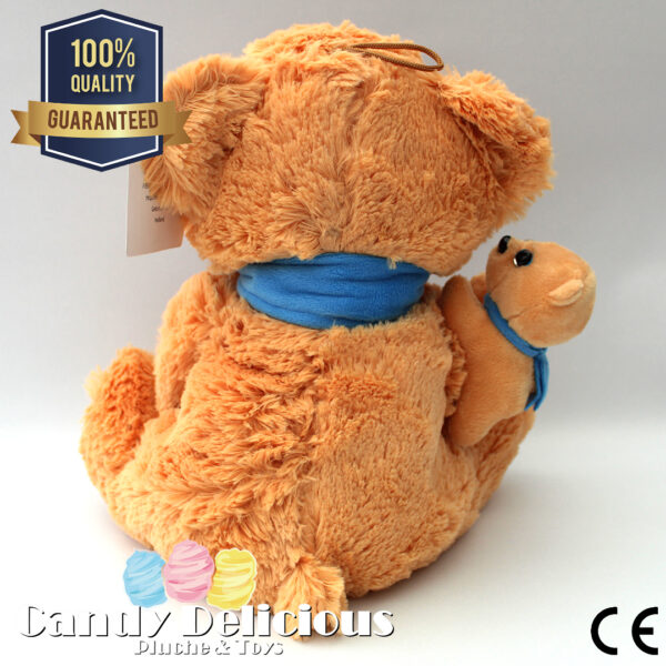 8720256361671 Beer Pluche Bruin met Baby Beer