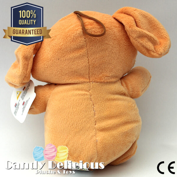 Pluche Hond Bruin 16cm