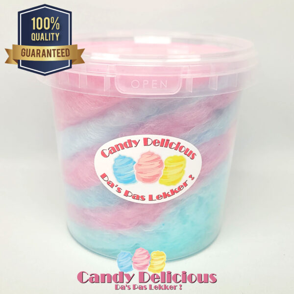 Suikerspin Swirl Roze Blauw Candy Delicious