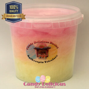 Candy Delicious Suikerspin Tricolore Geel Oranje Roze 1 Liter