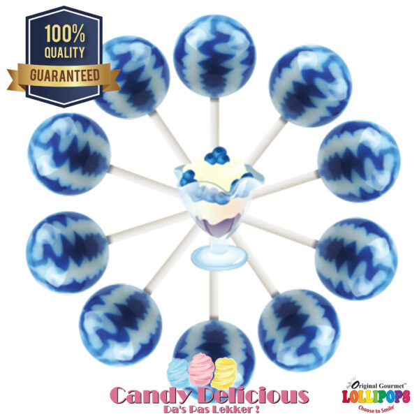 Gourmet Lollipops Blueberry Cream 6549541222372