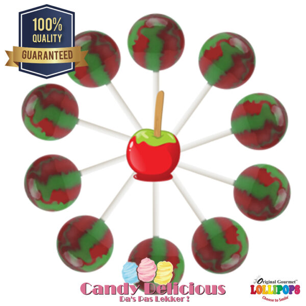 Gourmet Lollipops Candy Apple 6549541222372