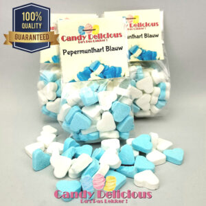 Pepermunthart Blauw 100gr Candy Delicious