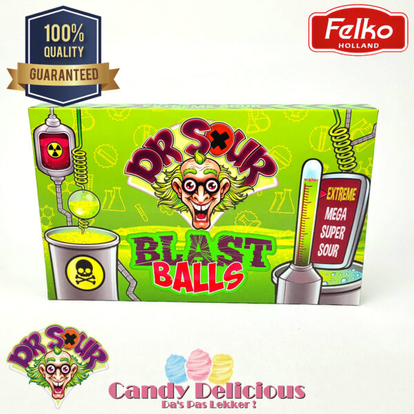 DS8002 Dr Sour Blast Balls Theatre Box Candy Delicious