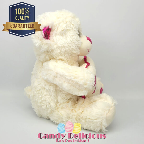 Beer Hart Roze Strik 28cm Candy Delicious