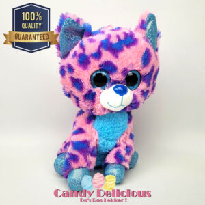 Kat Roze Blauw Gevlekt 23cm Candy Delicious