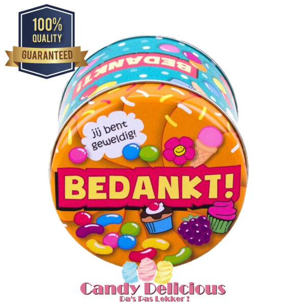Snoepblik Bedankt Candy Delicious