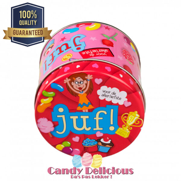 Snoepblik Juf Candy Delicious