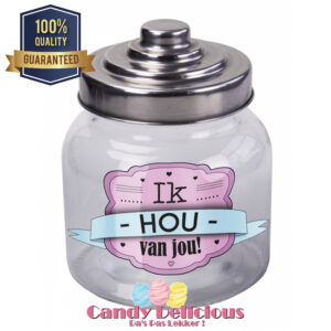 Snoeppot Ik hou van jou Candy Delicious