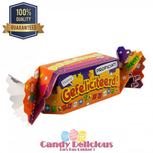 Snoepverpakking Gefeliciteerd Candy Delicious