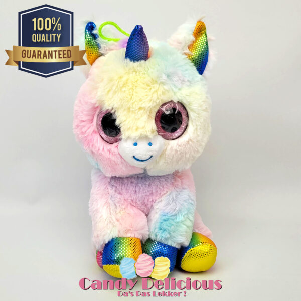 Unicorn Pastel Regenboog Pootjes 22cm Candy