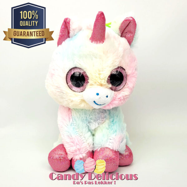 Unicorn Pastel Rode Pootjes 22cm Candy Delicious