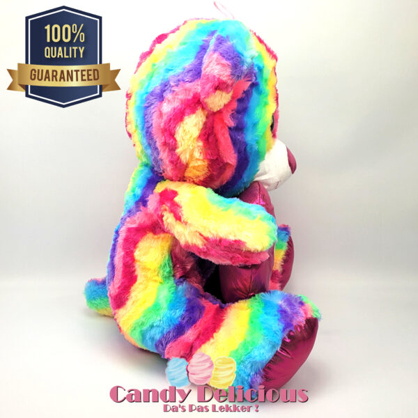 Beer Regenboog met Hart 47cm Candy Delicious