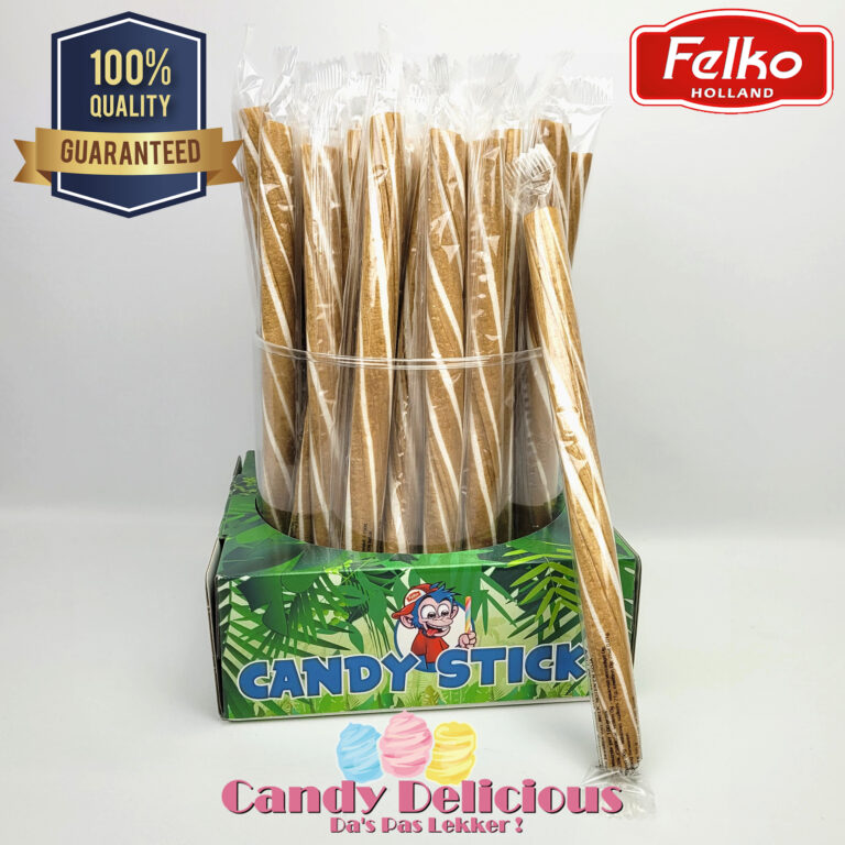 Felko Caramel Zeezout Snoepstok Nr2 Candy Delicious