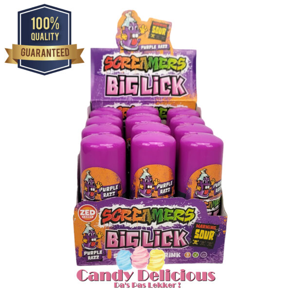 Screamer Big Lick Purple Razz Candy Delicious