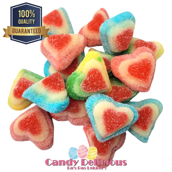 Hart met Sugared Hearts Candy Delicious