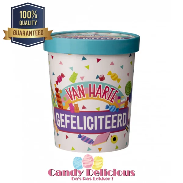 Candy Bucket Gefeliciteerd