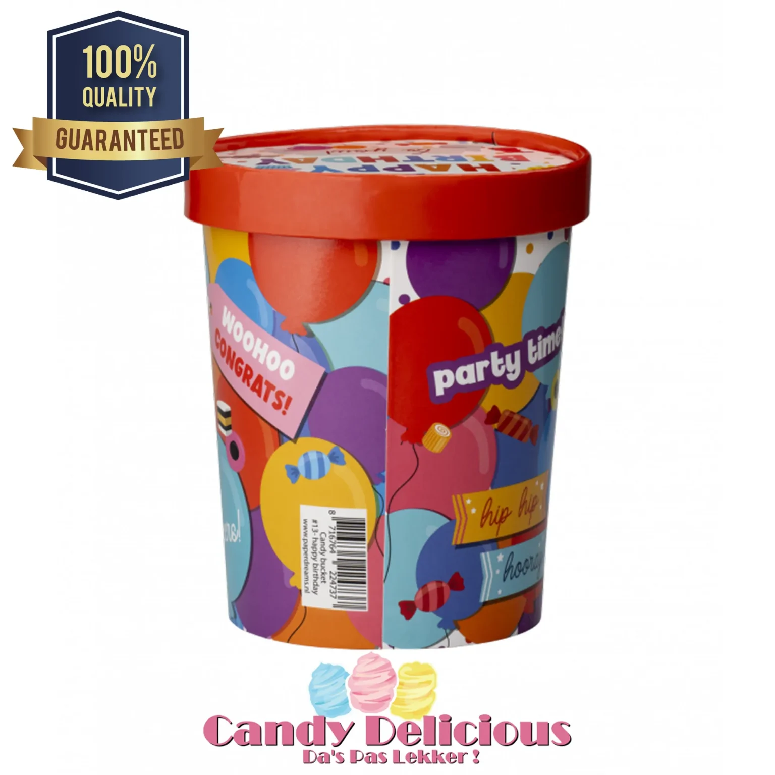 Candy Bucket Happy Birthday