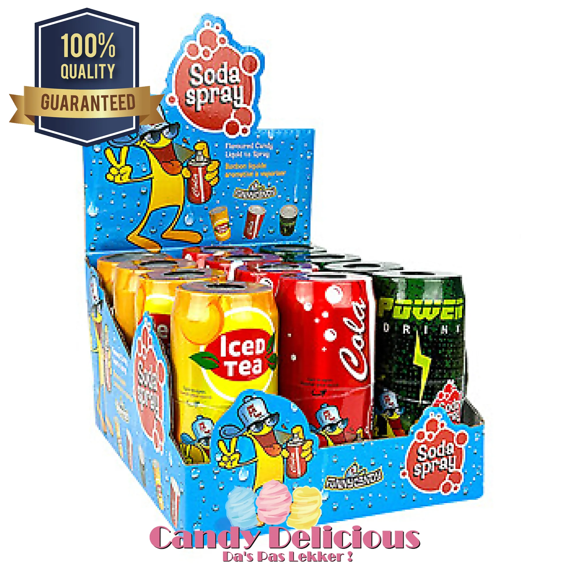 Soda Spray Funny Candy Display | Candy Delicious